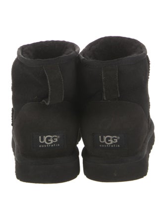 UGG Suede Fur Trim Boots