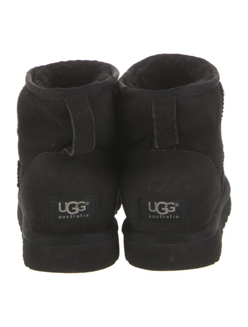 UGG Suede Fur Trim Boots