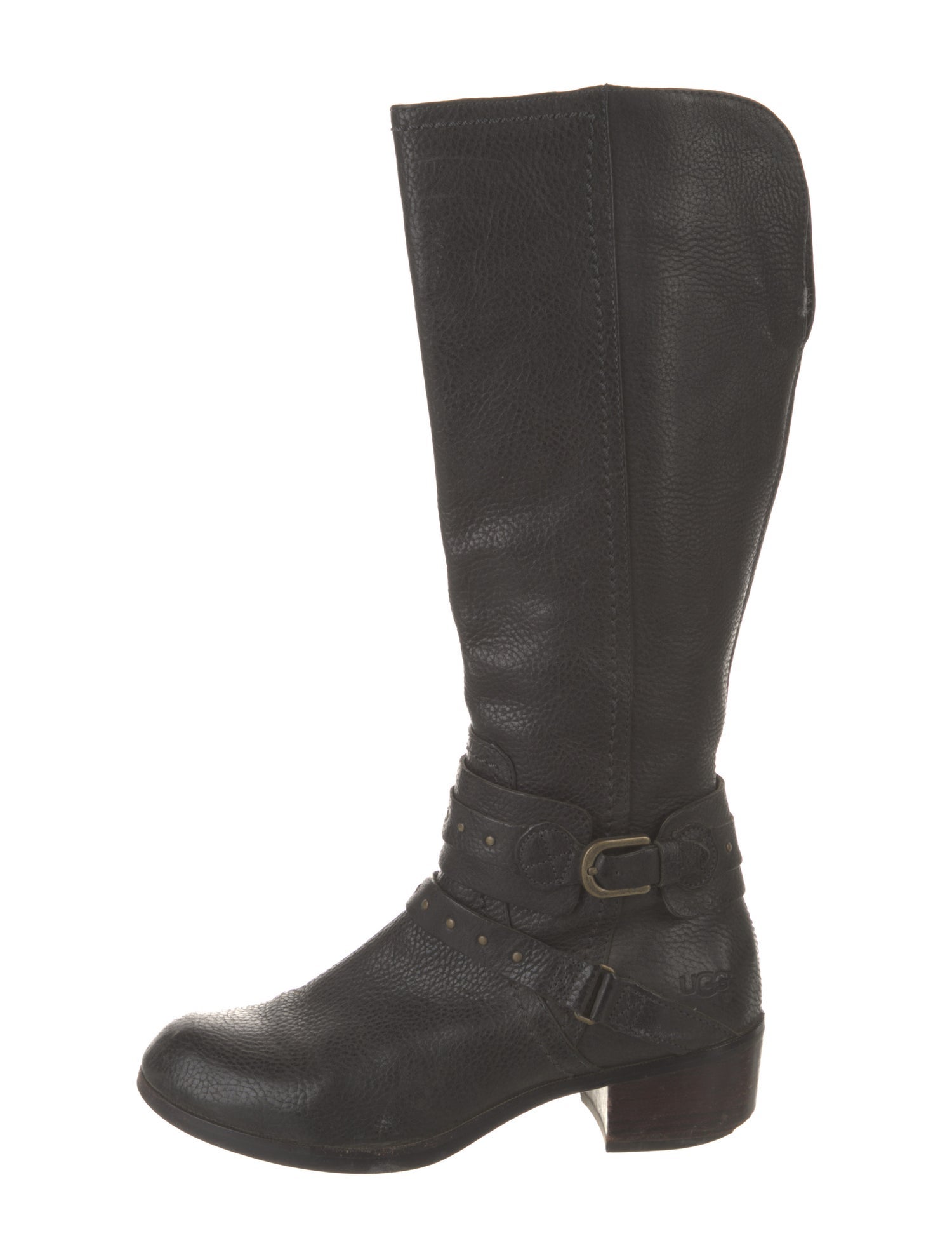UGG Leather Studded Accents Riding Boots
