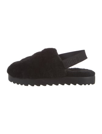 UGG Fur Slingback Sandals