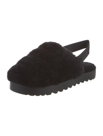 UGG Fur Slingback Sandals
