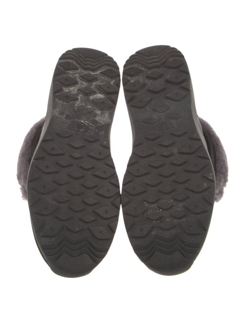 UGG Leather Colorblock Pattern Lace-Up Boots