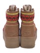 UGG Suede Printed Lace-Up Boots