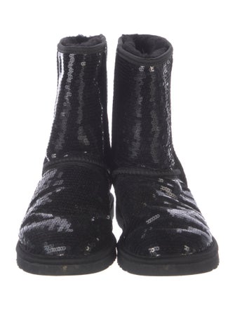 UGG Sequins Sequin Embellishments Combat Boots