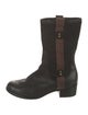 UGG Leather Whipstitch Trim Combat Boots