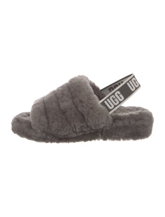 UGG Shearling Slingback Sandals