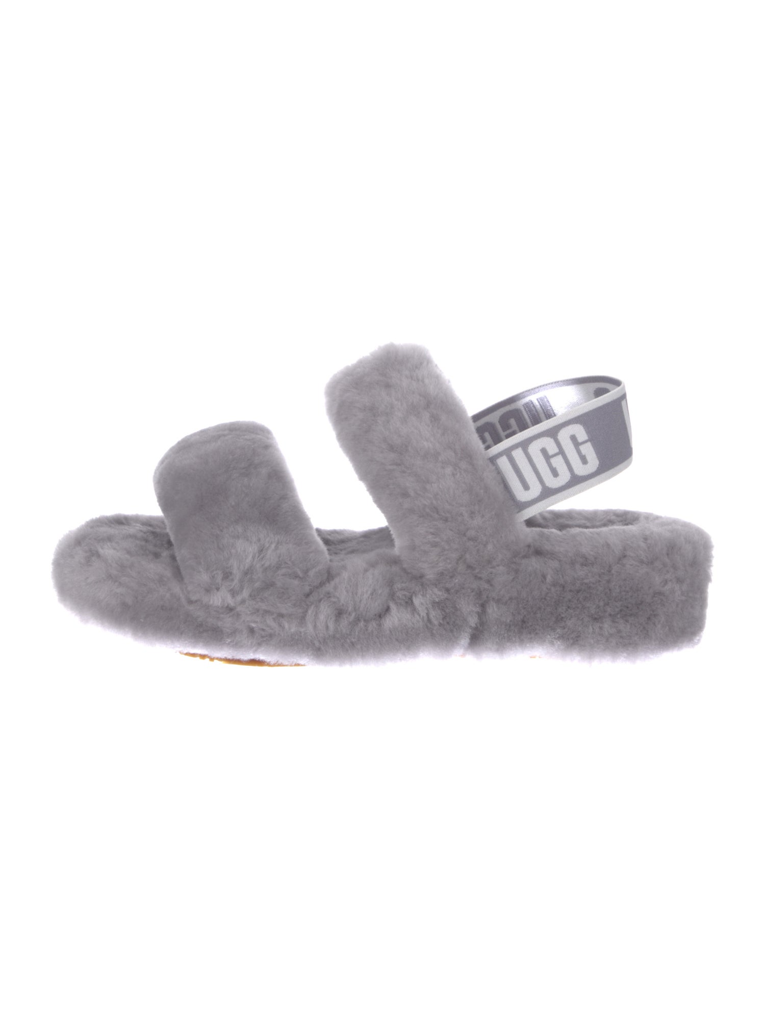 UGG Fur Slingback Sandals