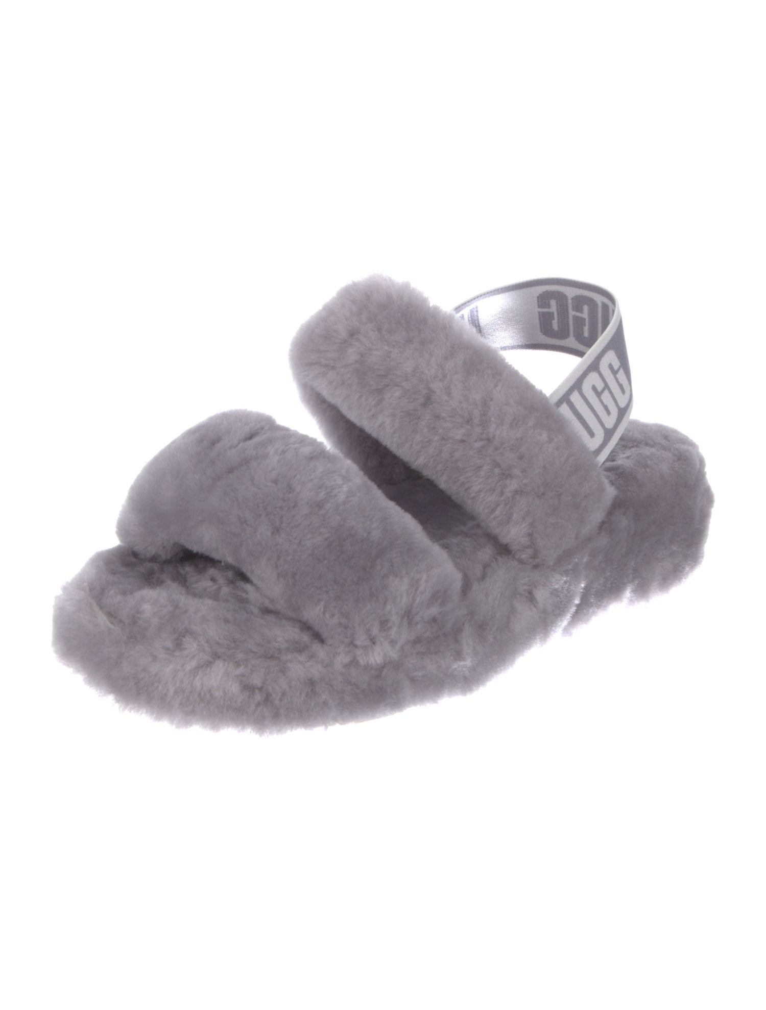 UGG Fur Slingback Sandals