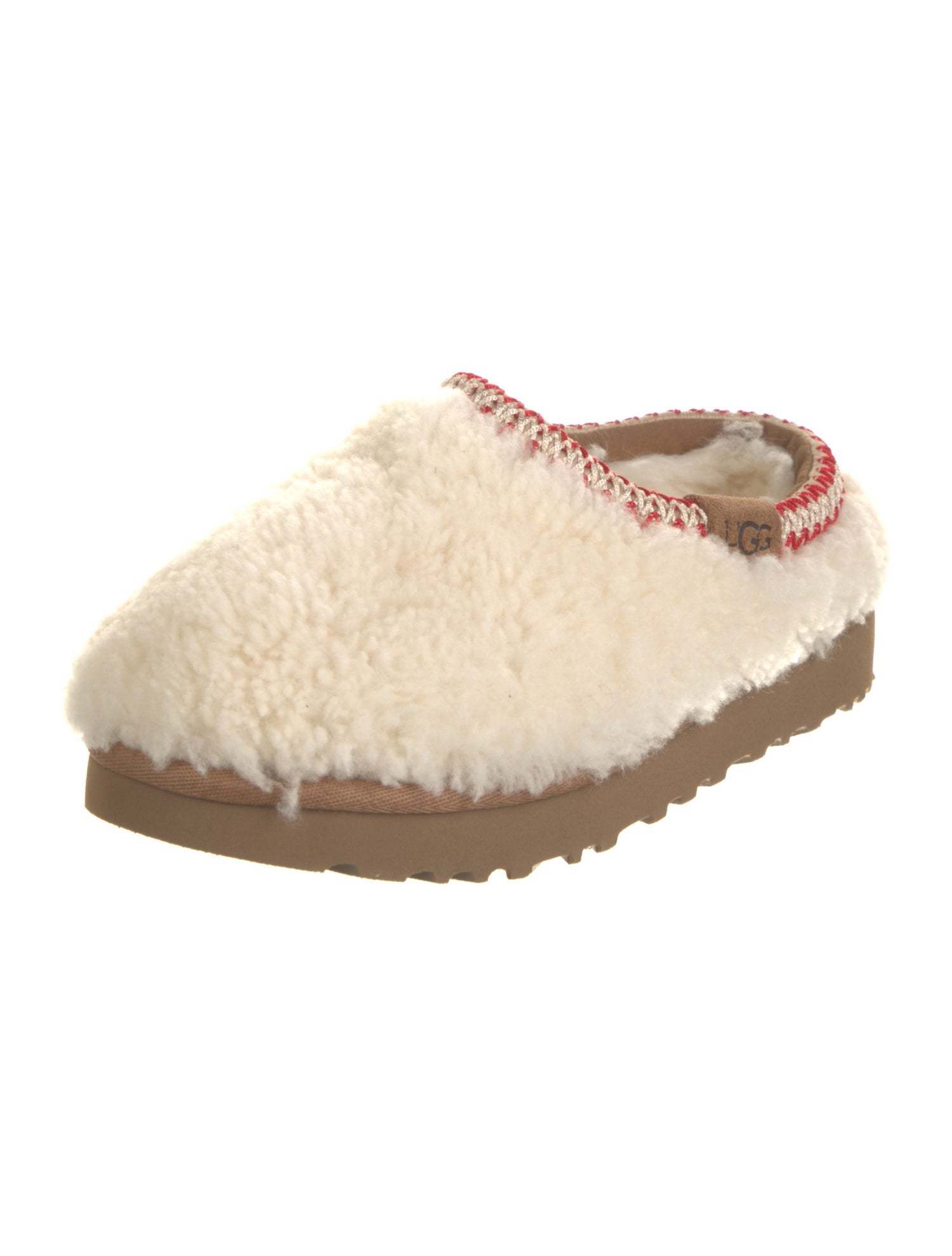 UGG Shearling Embroidered Accent Flats
