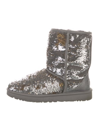 UGG Sequins Sequin Embellishments Combat Boots