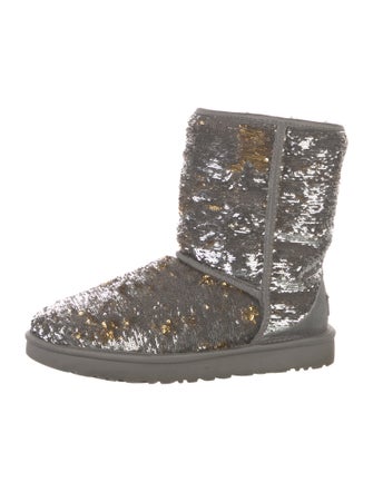 UGG Sequins Sequin Embellishments Combat Boots