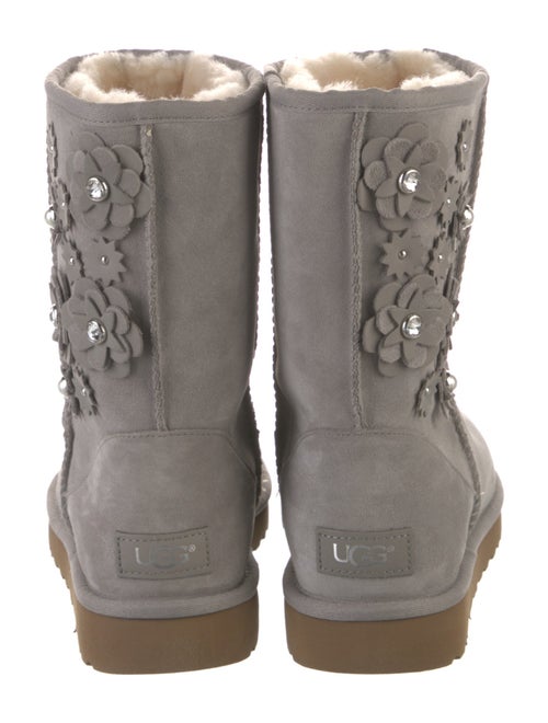 UGG Suede Embroidered Accent Boots