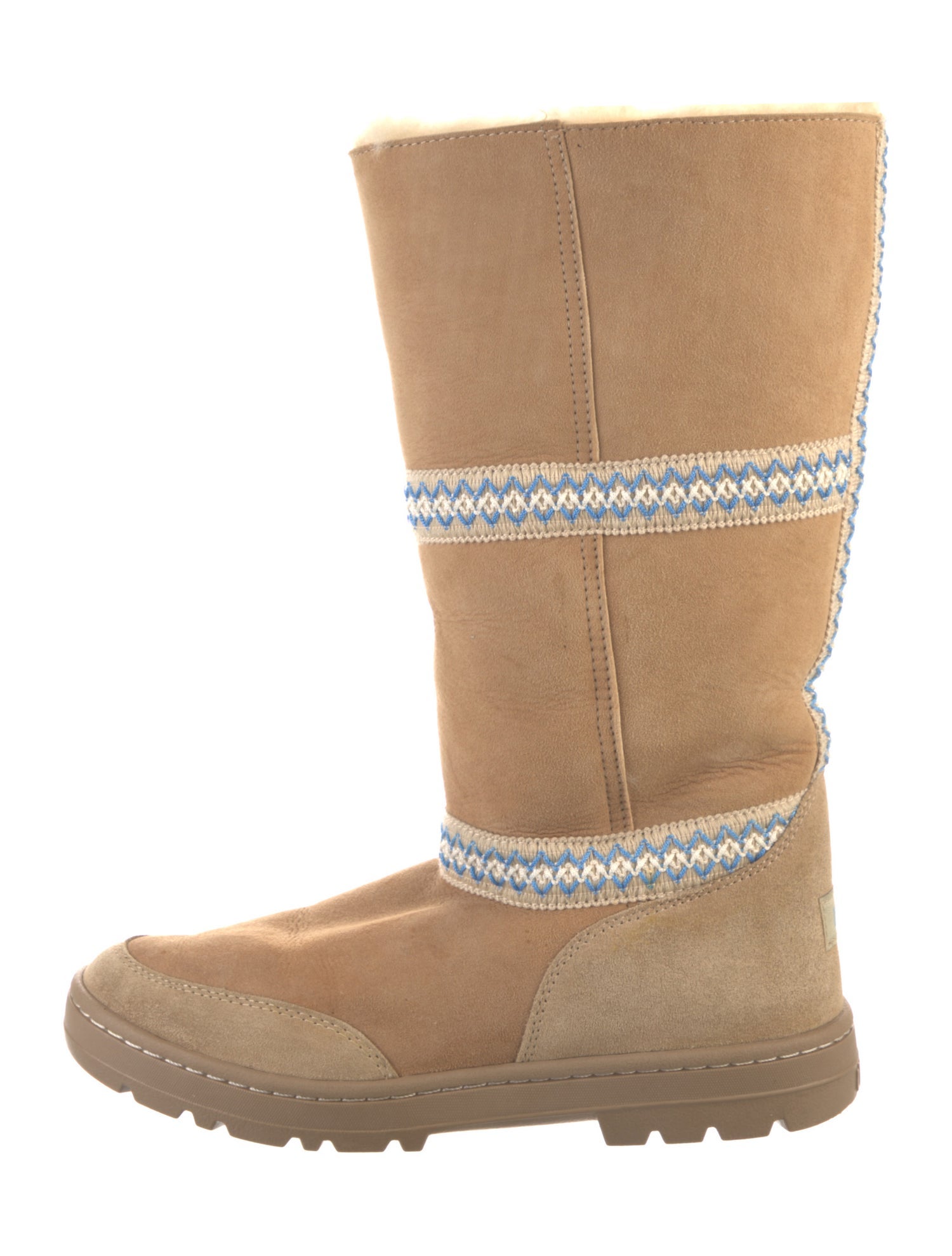 UGG Suede Striped Boots