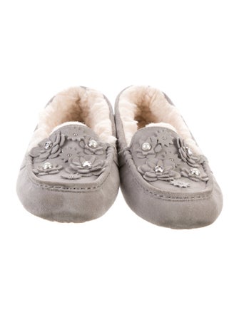 UGG Suede Beaded Accents Moccasins