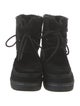 UGG Suede Fur Trim Lace-Up Boots