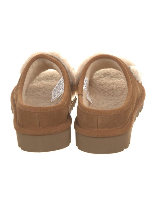 UGG Suede Fur Trim Flats