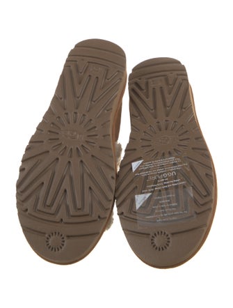 UGG Suede Fur Trim Flats