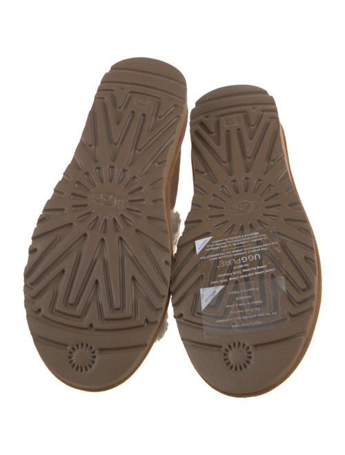 UGG Suede Fur Trim Flats