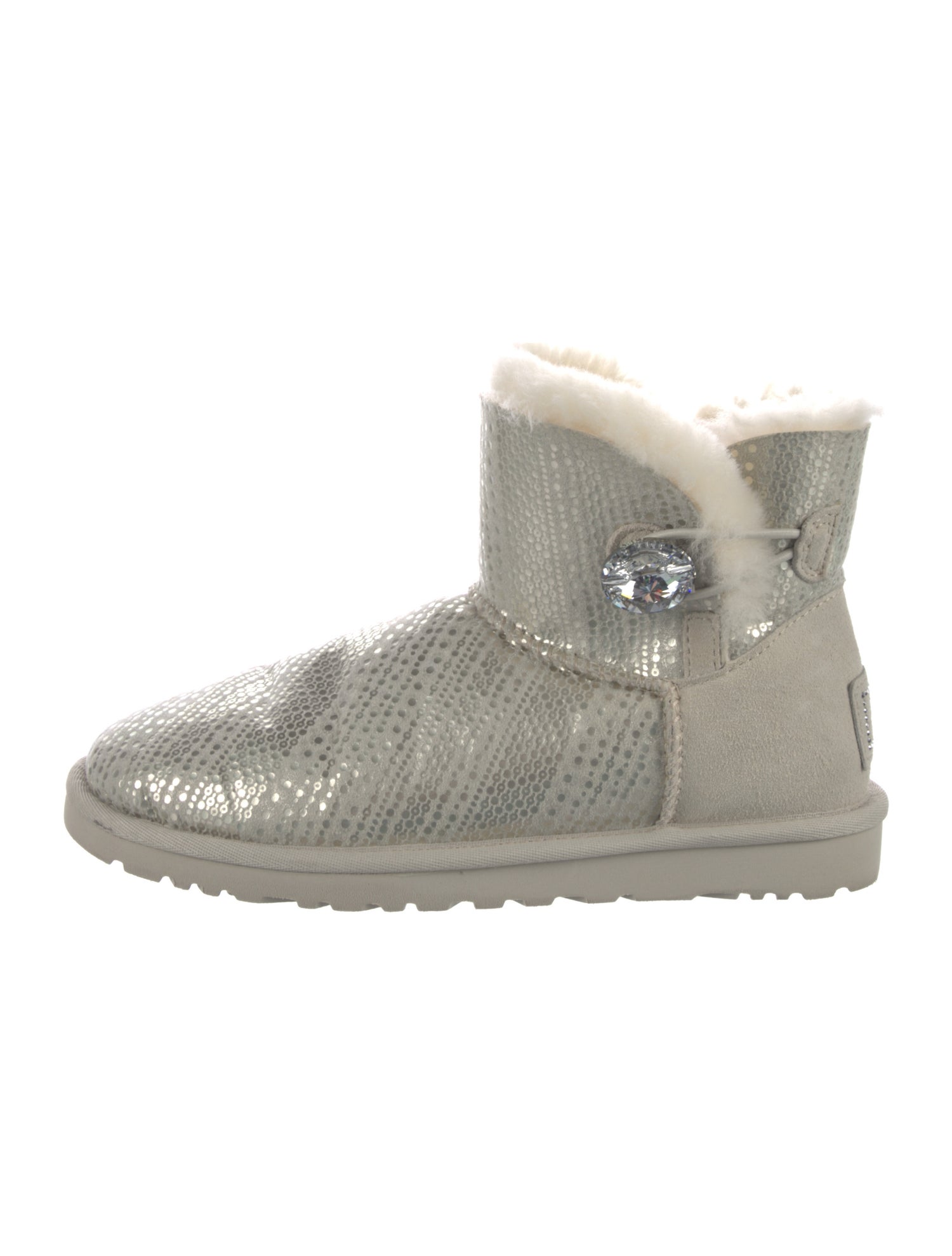 UGG Suede Crystal Embellishments Boots