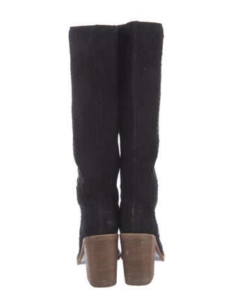 UGG Suede Colorblock Pattern Boots