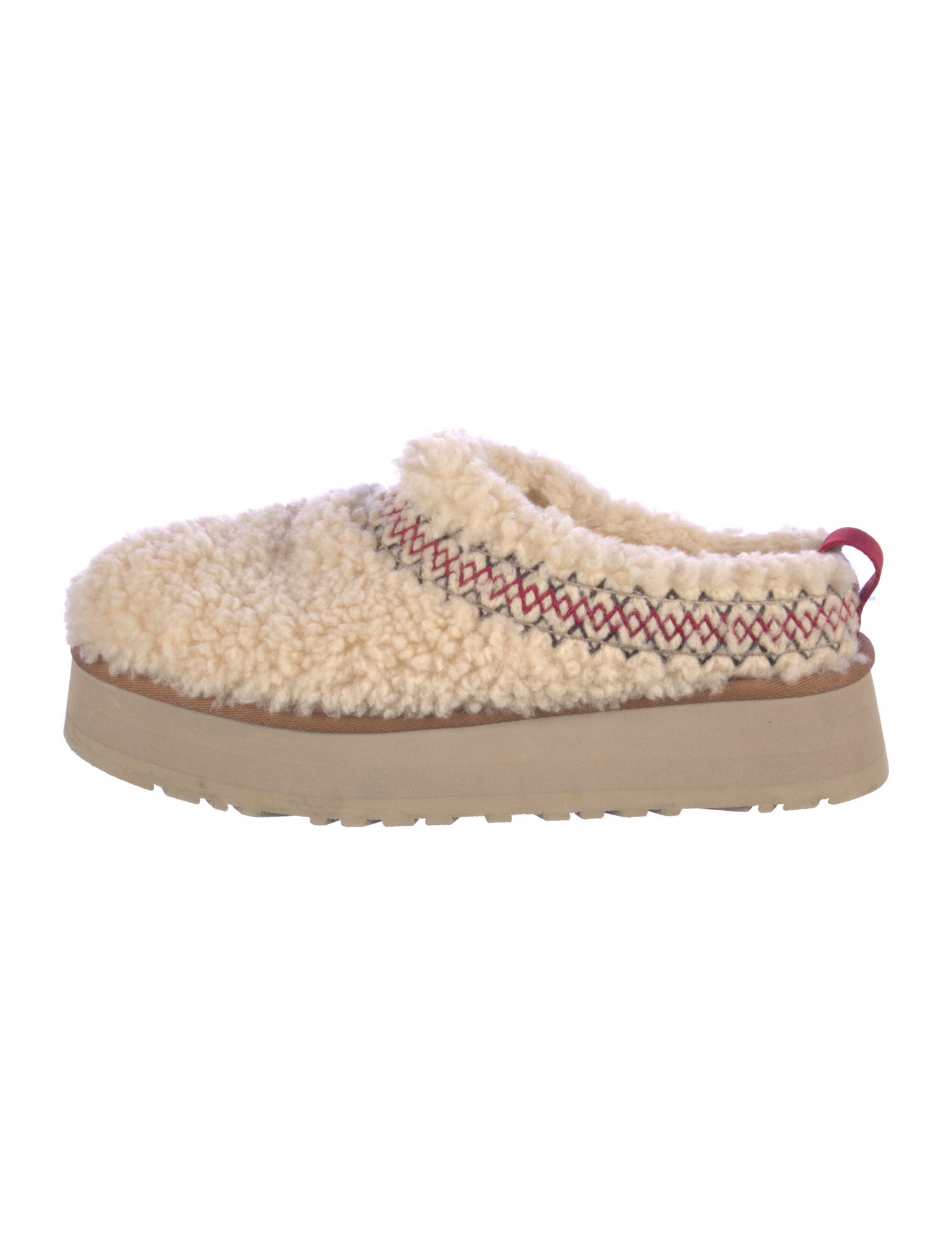 UGG Shearling Embroidered Accent Mules