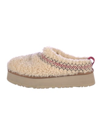 UGG Shearling Embroidered Accent Mules
