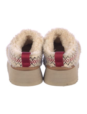 UGG Shearling Embroidered Accent Mules