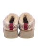UGG Shearling Embroidered Accent Mules