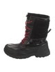 UGG Leather Fur Trim Lace-Up Boots