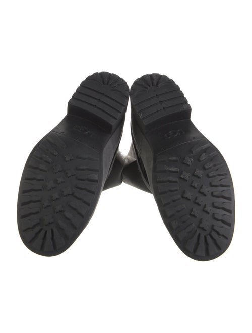 UGG Suede Fur Trim Moto Boots