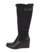 UGG Suede Leather Trim Embellishment Rain Boots