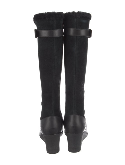UGG Suede Leather Trim Embellishment Rain Boots