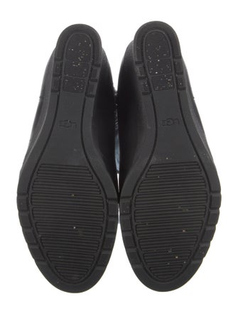 UGG Suede Leather Trim Embellishment Rain Boots