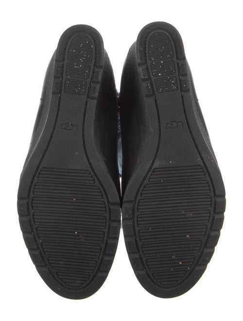 UGG Suede Leather Trim Embellishment Rain Boots