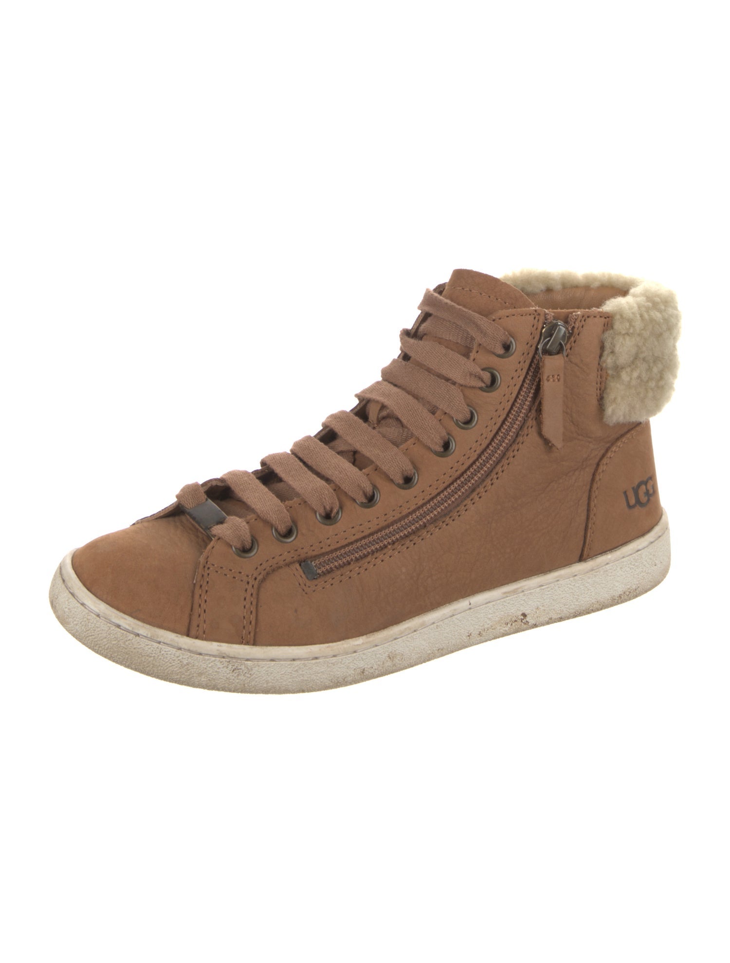 UGG Suede Colorblock Pattern Sneakers