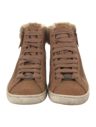 UGG Suede Colorblock Pattern Sneakers