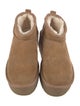 UGG Suede Fur Trim Boots