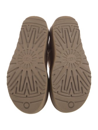 UGG Suede Fur Trim Boots