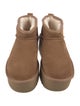 UGG Suede Fur Trim Boots