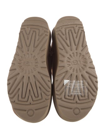 UGG Suede Fur Trim Boots