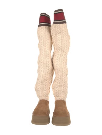 UGG Suede Graphic Print Sock Boots