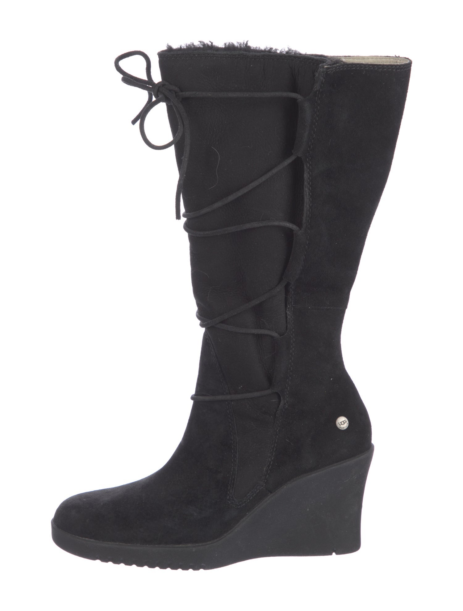 UGG Suede Lace-Up Boots
