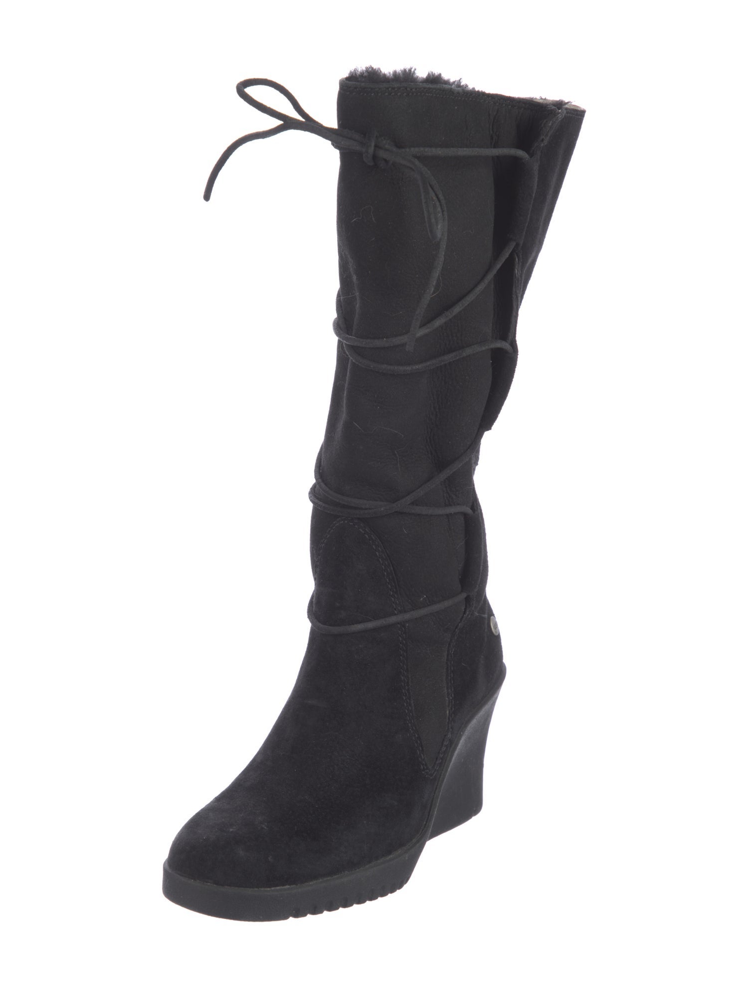 UGG Suede Lace-Up Boots