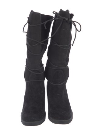 UGG Suede Lace-Up Boots