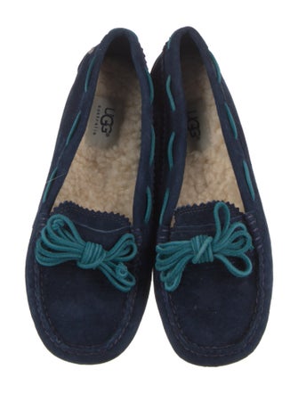 UGG Suede Bow Accents Moccasins