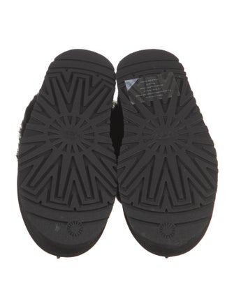 UGG Suede Faux Fur Trim Mules