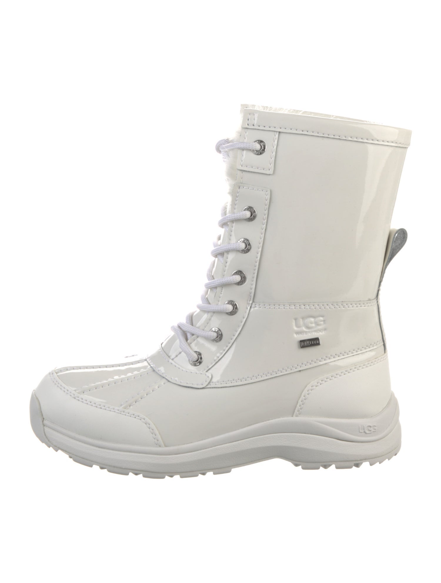 UGG Patent Leather Lace-Up Boots