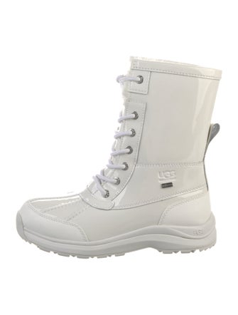 UGG Patent Leather Lace-Up Boots