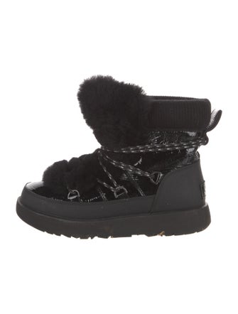 UGG Patent Leather Combat Boots