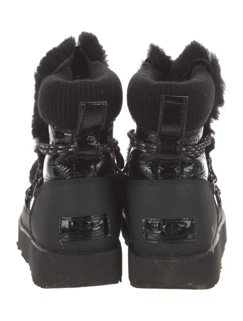 UGG Patent Leather Combat Boots